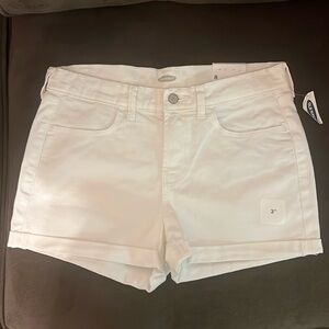 New with tags! White denim shorts